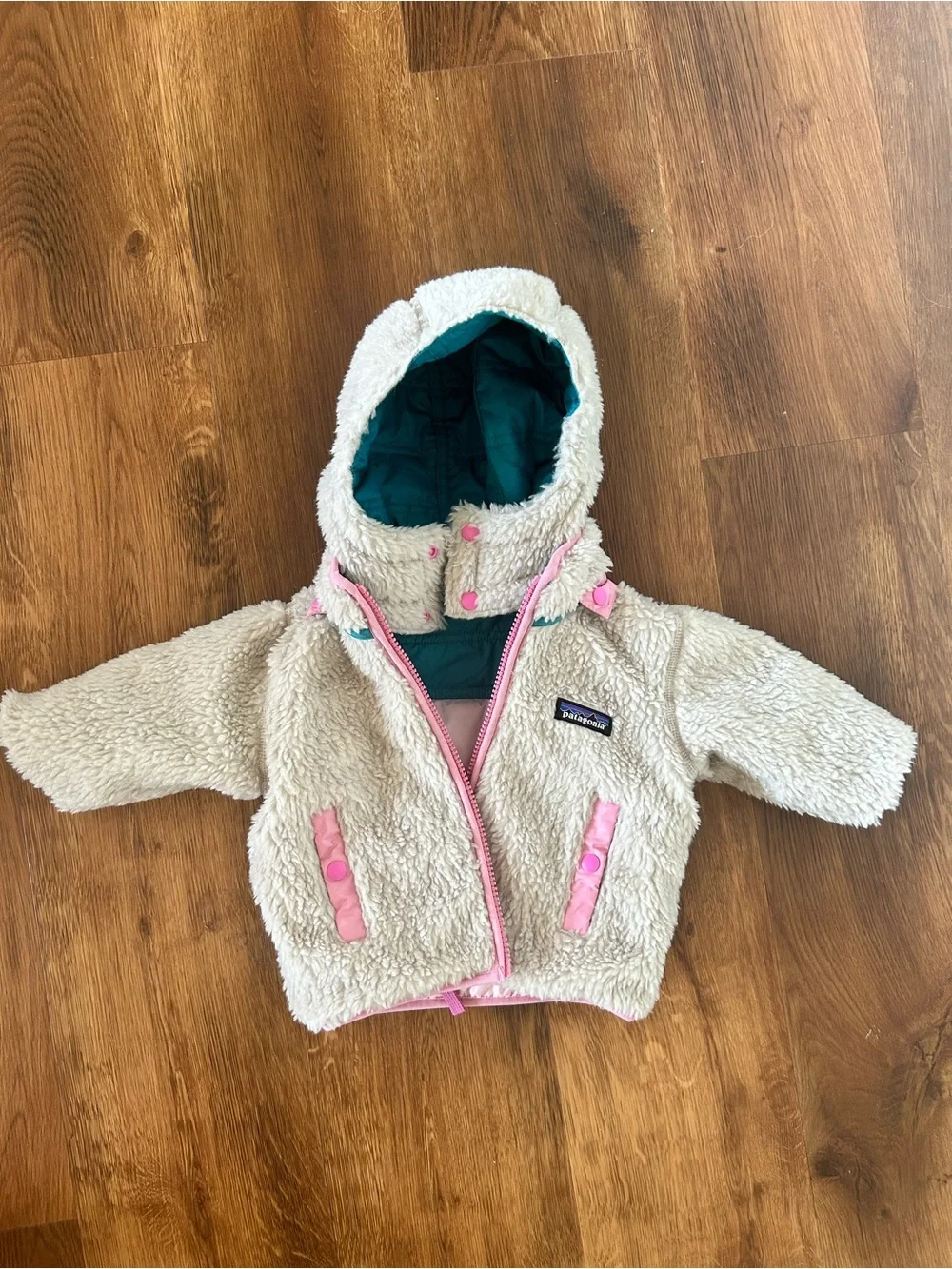 Patagonia Baby Reversible Tribbles Hoody Jacket 3-6 mo